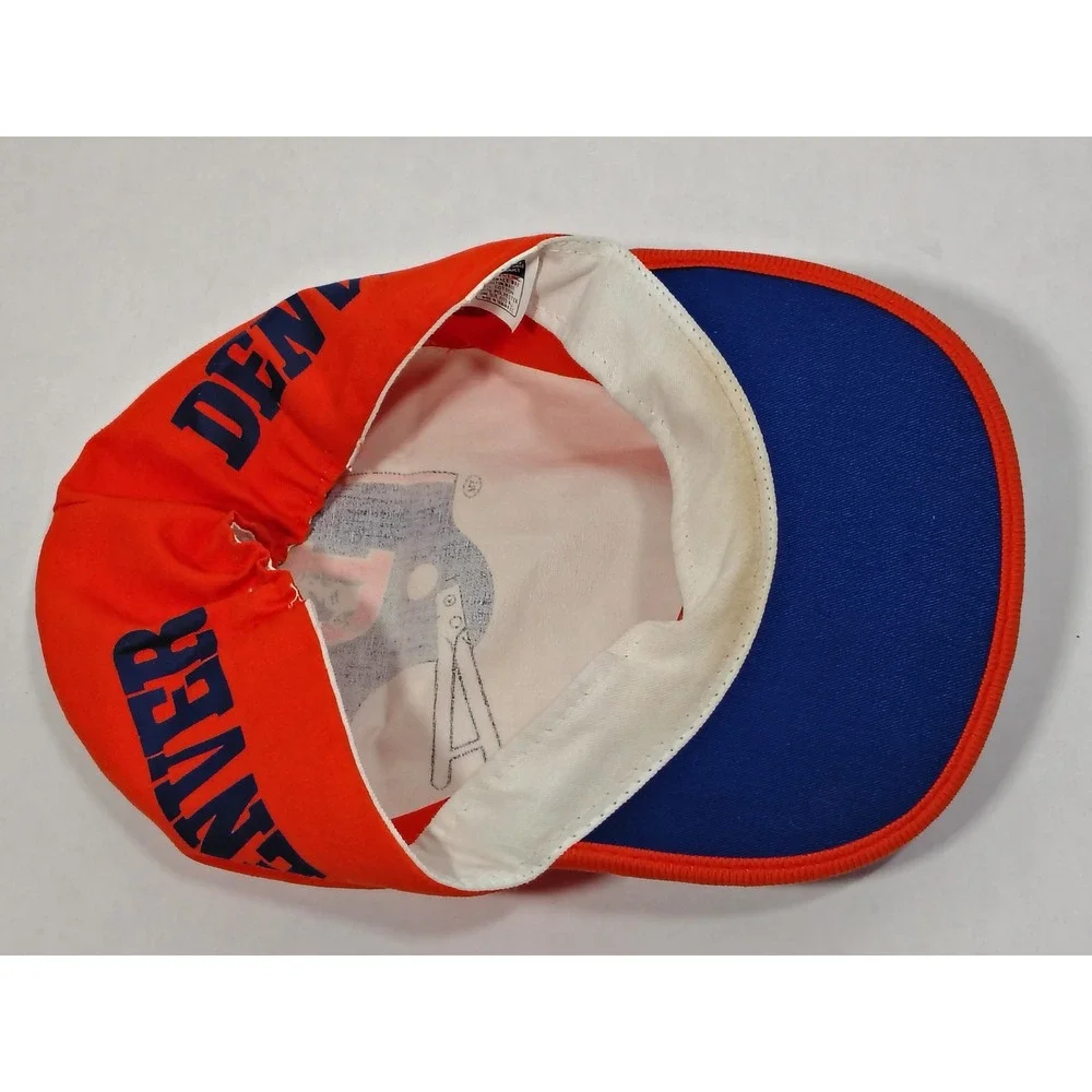 Denver Broncos VTG Orange Blue NFL painters Hat One Size Fits All Twings Ent Inc